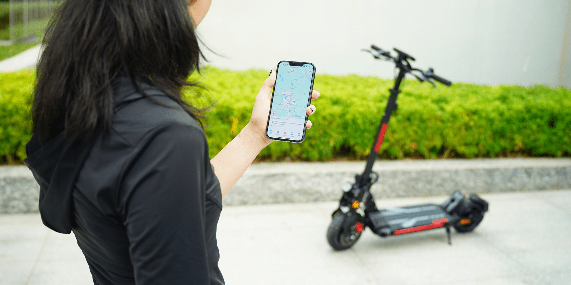 Built-in GPS Real-time tracking & Anti-theft alerts - Backfire Scooters